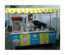 Çubukta Patates + Popcorn + Pamuk Şeker +Bardakta Mısır Standı